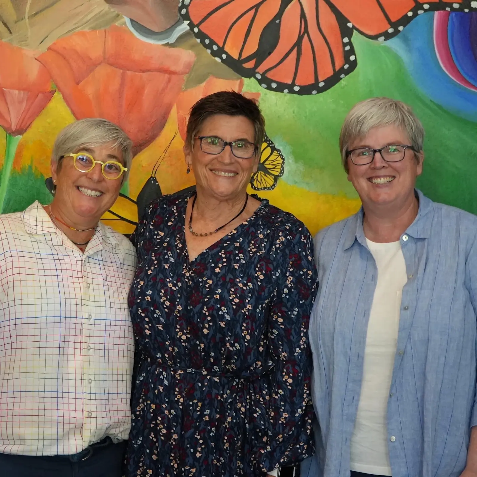 Sharon Olken, Nancy Magee, and Karen Cowe together at an event.