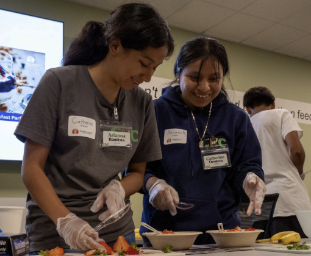 Students participating in a Santa Clara County Youth Climate Initiative project.