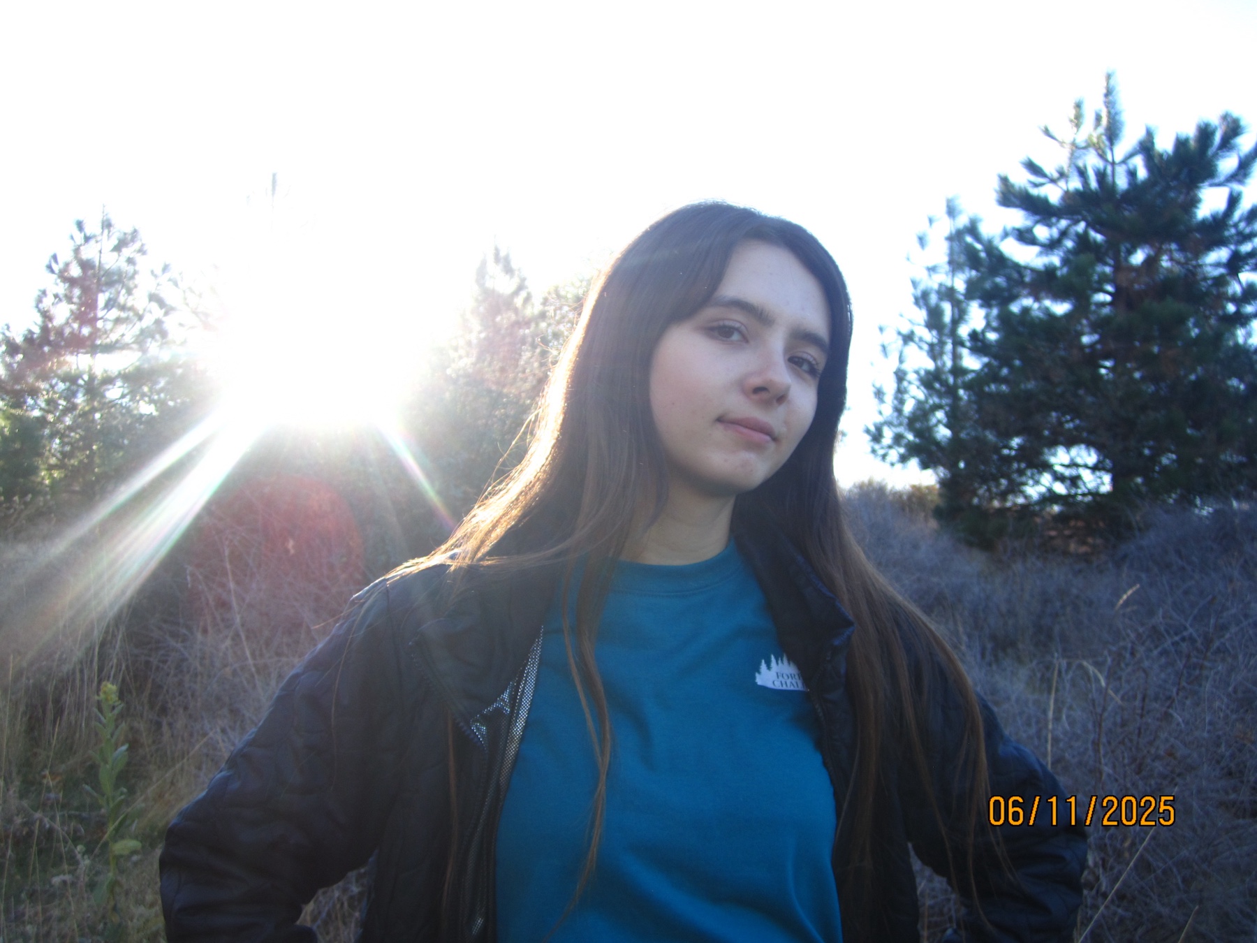 Viktoria Amarillas-Dmitrienko, one of the student leaders advocating for a sustainable school rebuild.
